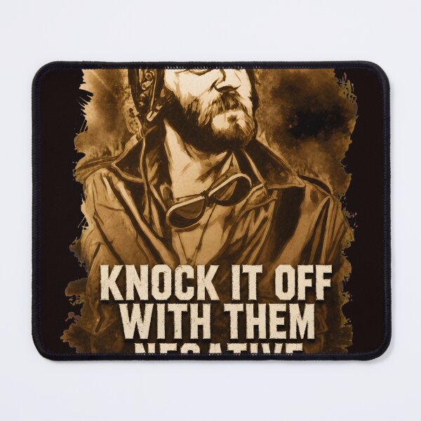 Item preview, Knock It Off Negative Vibes Vintage Aviator Quote designed and sold by theleftyworks.