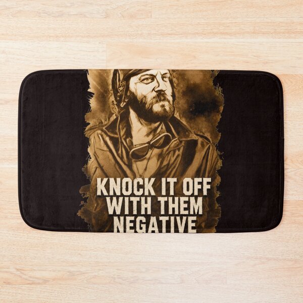 Item preview, Knock It Off Negative Vibes Vintage Aviator Quote designed and sold by theleftyworks.