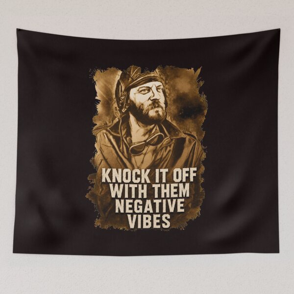 Item preview, Knock It Off Negative Vibes Vintage Aviator Quote designed and sold by theleftyworks.