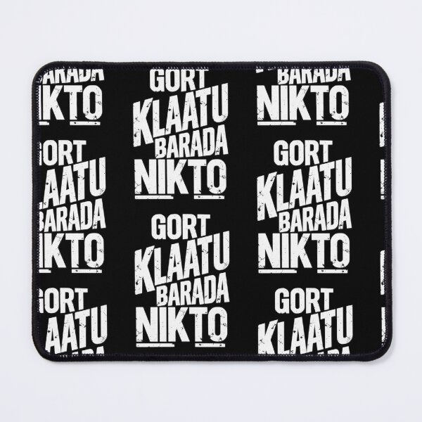 Item preview, Klaatu Barada Nikto Gort Alien Robot Retro Sci Fi Vintage Graphic designed and sold by ZaDonShop.