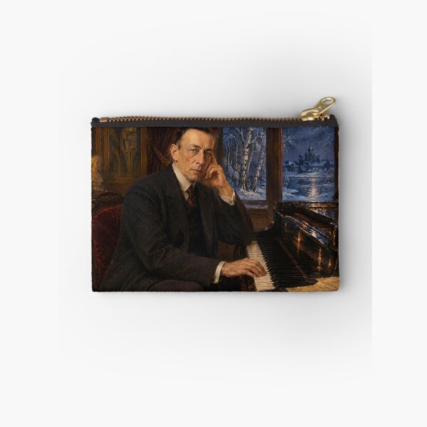 Item preview, Romantic Piano Titan: Sergei Rachmaninoff Vintage Oil Painting - Russian Symphony Soul designed and sold by DoReMiStudio.