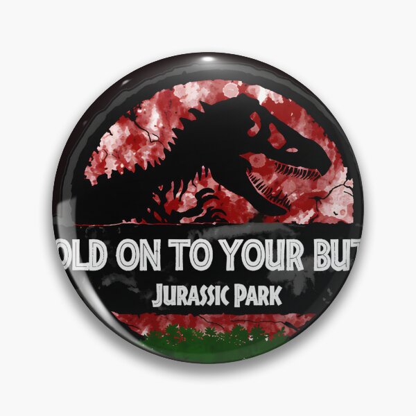 Item preview, Hold On To Your Butts Jurassic Park Dinosaur Retro designed and sold by theleftyworks.