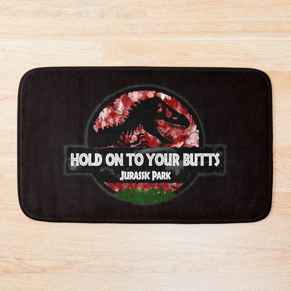 Item preview, Hold On To Your Butts Jurassic Park Dinosaur Retro designed and sold by theleftyworks.
