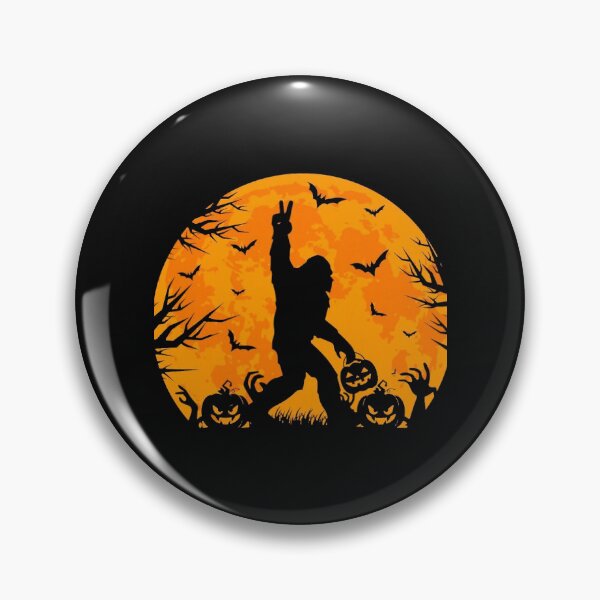 Item preview, Spooky Halloween Bigfoot With Pumpkins and Bats designed and sold by khdmalakarak.