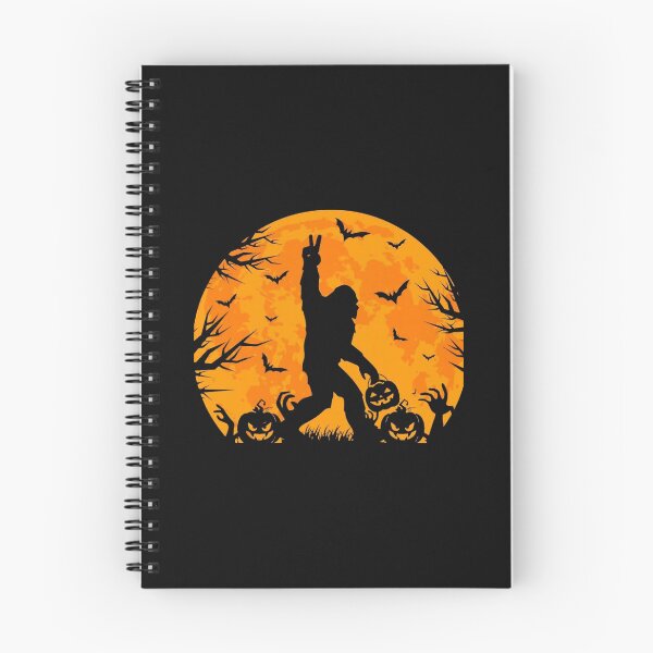 Item preview, Spooky Halloween Bigfoot With Pumpkins and Bats designed and sold by khdmalakarak.
