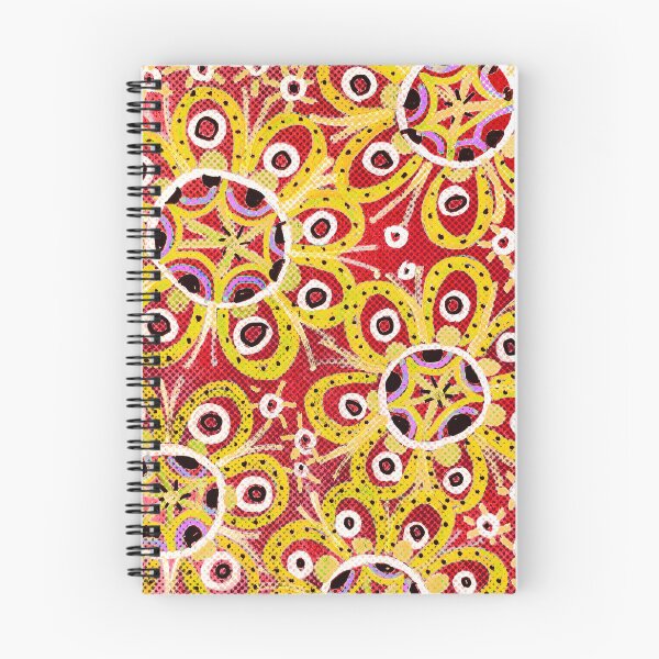 Item preview, Retro Yellow Flowers on Red designed and sold by Fani*.