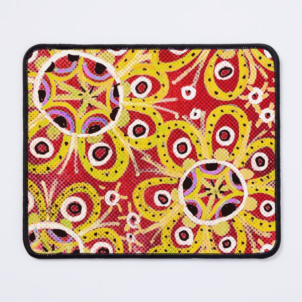 Item preview, Retro Yellow Flowers on Red designed and sold by Fani*.