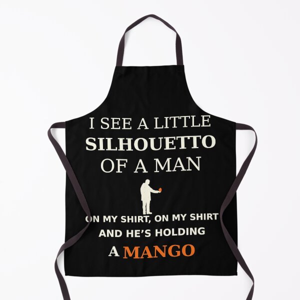 Item preview, I See A Little Silhouetto Of A Man Holding A Mango Funny Misheard Lyrics Graphic designed and sold by ZaDonShop.