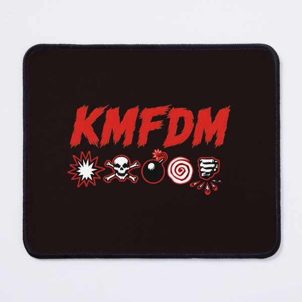 Item preview, KMFDM Band Icons Explosion Skull Bomb Spiral designed and sold by PickleballWeart.