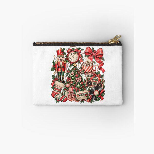 Item preview, Vintage Christmas Collage with Nutcracker and Cocoa designed and sold by skyartdesign.