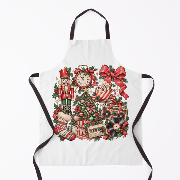 Item preview, Vintage Christmas Collage with Nutcracker and Cocoa designed and sold by skyartdesign.