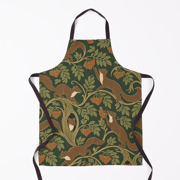 Item preview, Pine Marten Art Nouveau Seamless Pattern | Rowan Berry Woodland Animals Repeat designed and sold by StickyGuys.