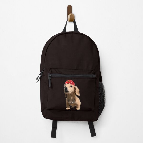 Item preview, Dachshund Pup With Chain & Ferrari Cap designed and sold by PickleballWeart.