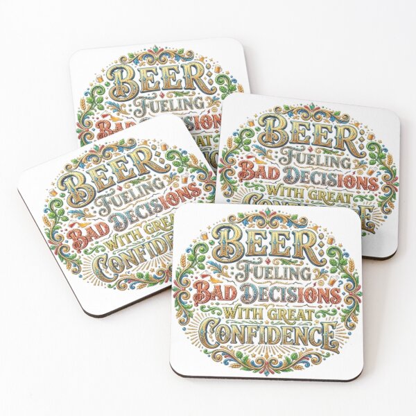 Item preview, BEER: FUELING BAD DECISIONS WITH GREAT CONFIDENCE designed and sold by likbatonboot.