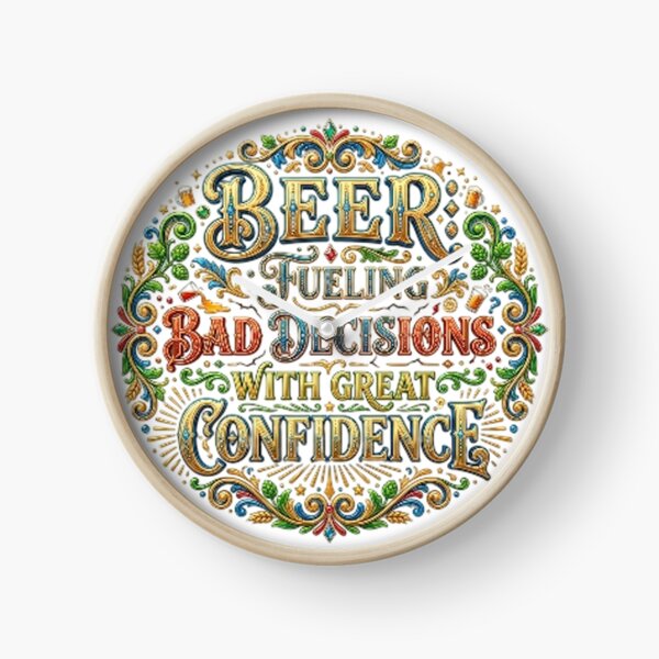 Item preview, BEER: FUELING BAD DECISIONS WITH GREAT CONFIDENCE designed and sold by likbatonboot.