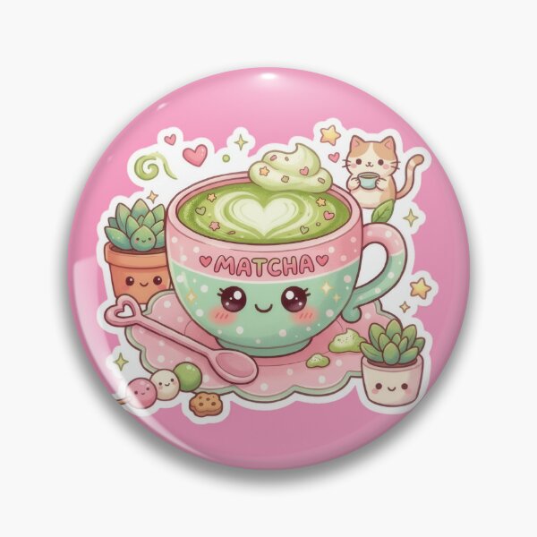 Item preview, Matcha tea with delicate green and pink hues designed and sold by Azurart2.