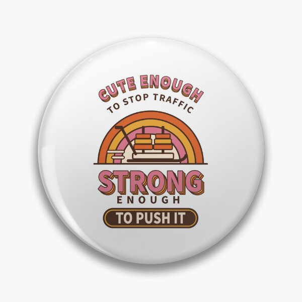Item preview, Cute Enough to Stop Traffic - Retro 70s Sled Push Gym Girl designed and sold by Numerous-Niches.