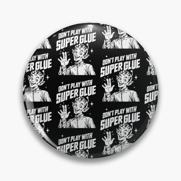 Item preview, Dont Play With Super Glue Funny Retro Alien Hand Gesture Sci Fi Graphic designed and sold by ZaDonShop.