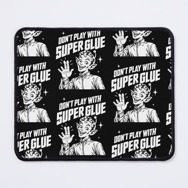 Item preview, Dont Play With Super Glue Funny Retro Alien Hand Gesture Sci Fi Graphic designed and sold by ZaDonShop.