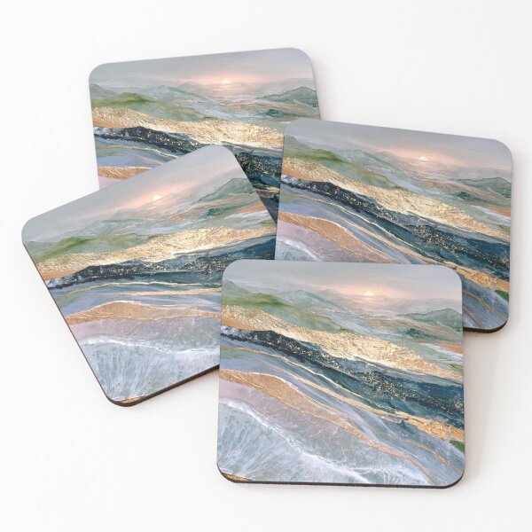 Item preview, Abstract Ocean Sunset Interwoven designed and sold by scicilysimonee.