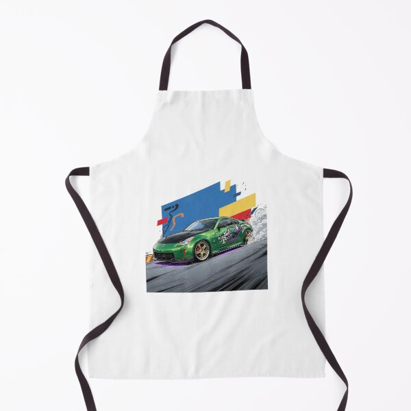 Item preview, Green Nissan 350Z Drift King - JDM Dragon Racing Anime Art designed and sold by redkat-4.
