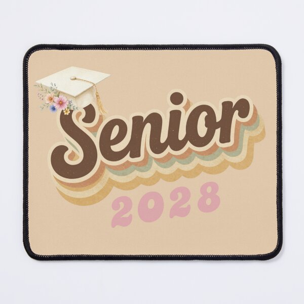 Item preview, Senior 2028 Earthtone Neutrals Color Layers Floral Graduation Cap Gift designed and sold by JaymeOctober.