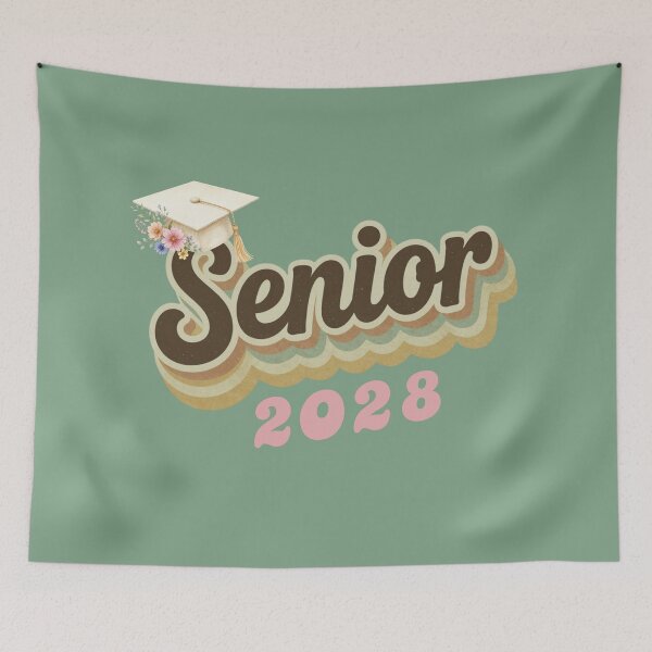 Item preview, Senior 2028 Earthtone Neutrals Color Layers Floral Graduation Cap Gift designed and sold by JaymeOctober.