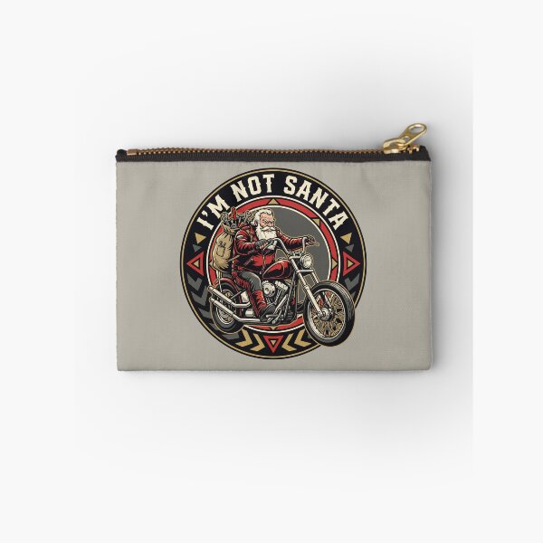 Item preview, I'm Not Santa Biker Motorcycle Mechanic Emblem Christmas Graphic designed and sold by KiwiRider.