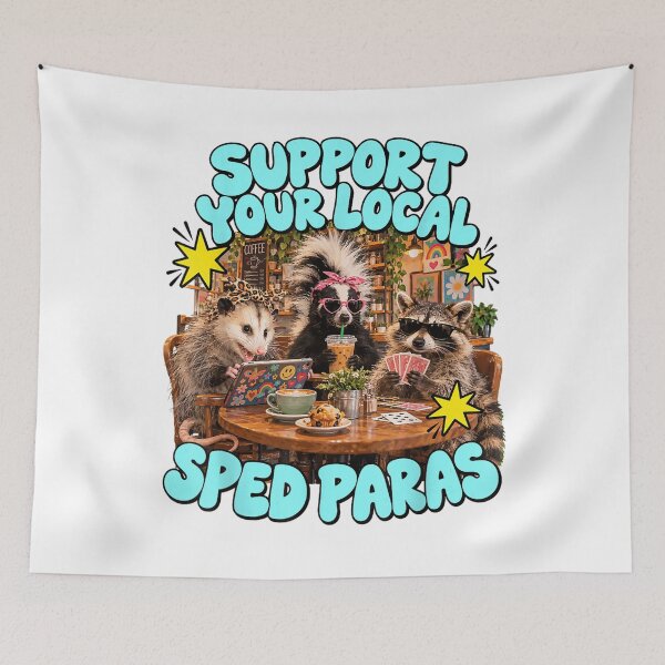 Item preview, Cute Support Your Local Sped Paras Special Needs Educator  designed and sold by thecownmz.