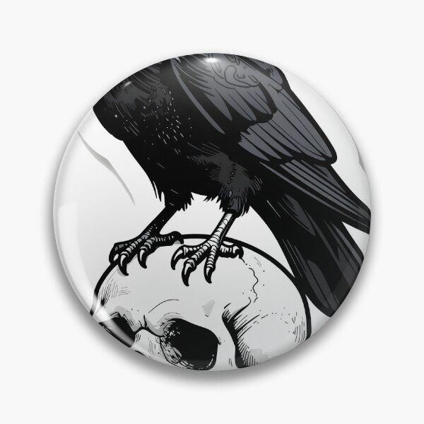 Item preview, Dark Academia Mysterious Raven Sketch designed and sold by chill-a-lot.