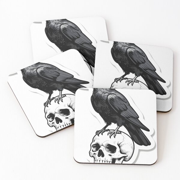 Item preview, Dark Academia Mysterious Raven Sketch designed and sold by chill-a-lot.