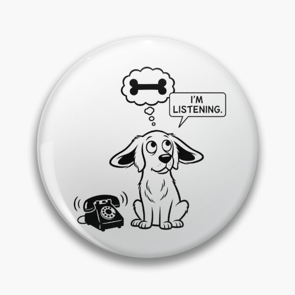 Item preview, I'm Listening – Funny Distracted Dog – Relatable Dog Lover Humor Art Tee designed and sold by bobscraze.