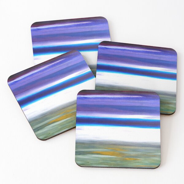 Item preview, Minimalist Purple Horizon Abstract Painting designed and sold by SullyLovejones.