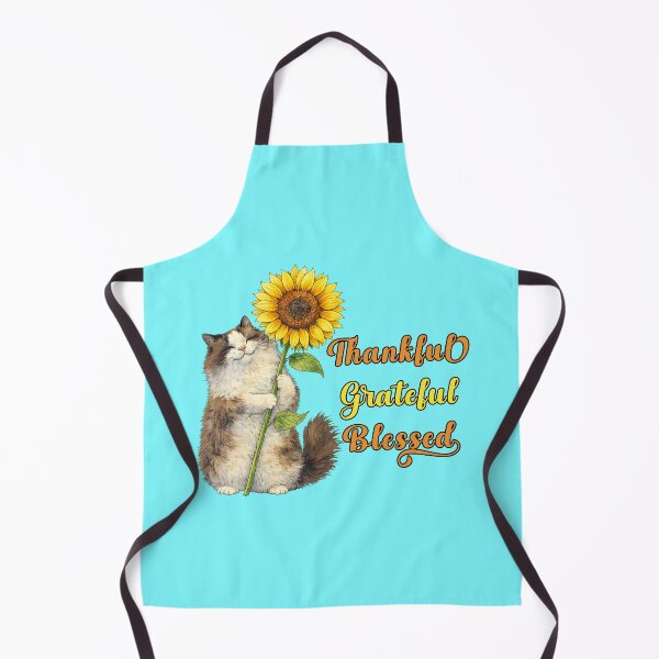 Item preview, Sunflower Ragdoll Cat is Thankful, Grateful, Blessed! designed and sold by Lion and Lamb Design.
