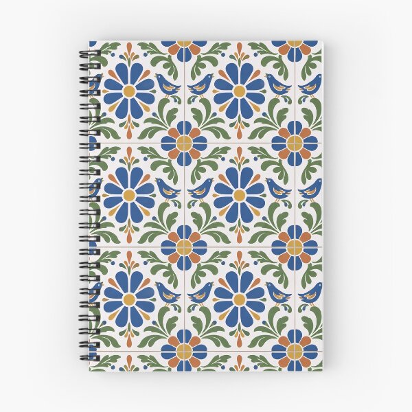 Item preview, Talavera Tile Seamless Pattern | Mexican Talavera Hand Painted Blue and Yellow Tiles designed and sold by StickyGuys.