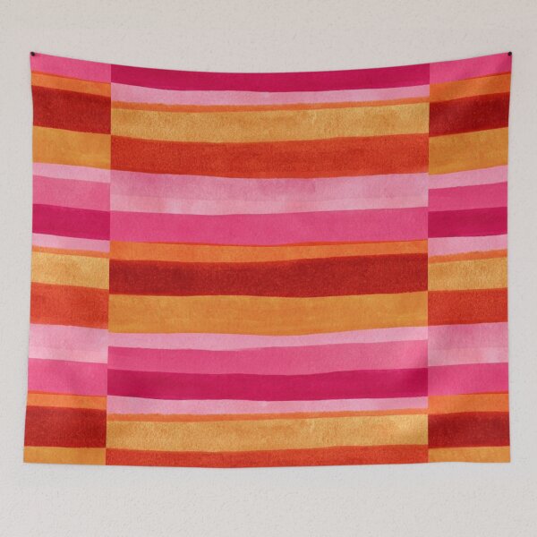 Item preview, Sunset vibes Pink Red Orange Pattern designed and sold by Magole Art.