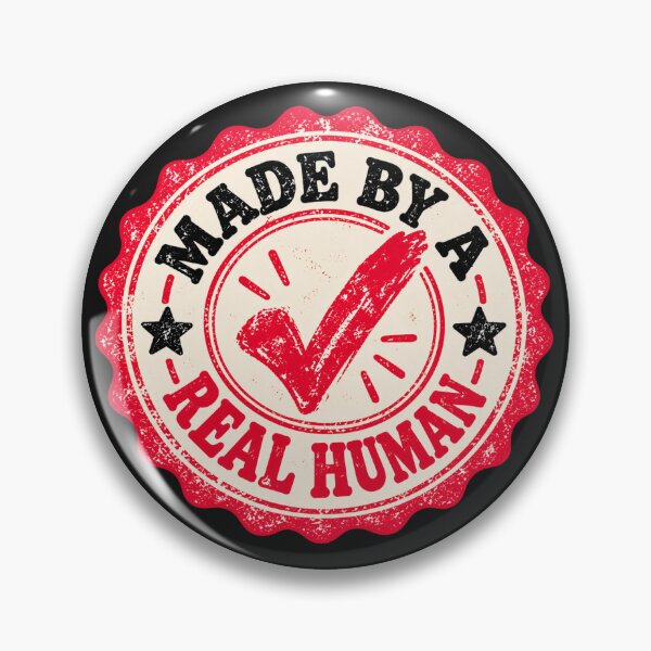 Item preview, Made by a Real Human | Vintage Handmade Authenticity Stamp designed and sold by Chic  Artistry.