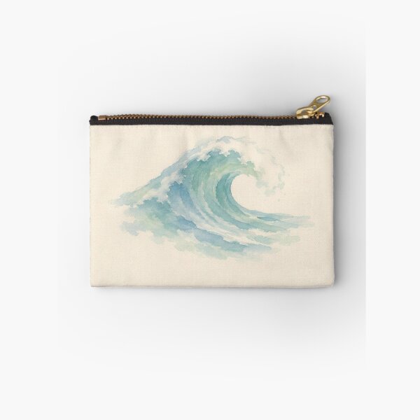 Item preview, One Day at a Time Ocean Wave Illustration | Mental Health Wall Art designed and sold by FixationStudio.