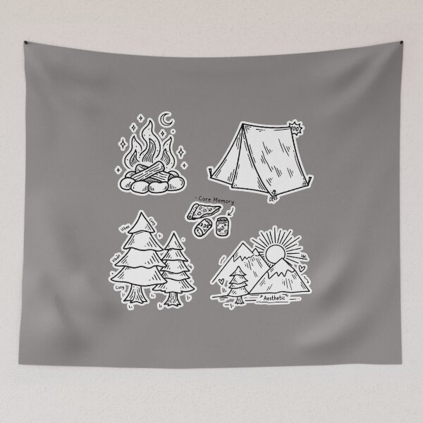 Item preview, Day Night Camping Adventure Circle Graphic-32 designed and sold by AnnChristi1.