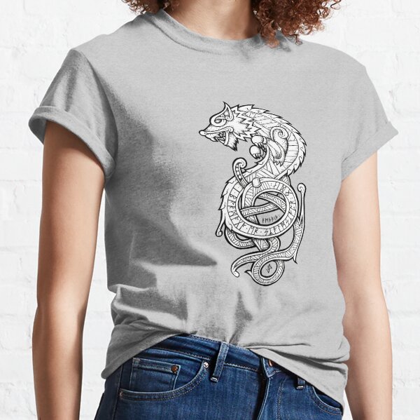 Fenrir Tattoo T-Shirts for Sale | Redbubble