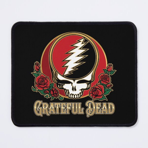 Item preview, Grateful Dead Lightning Skull Roses Badge designed and sold by HouzOfStyles.