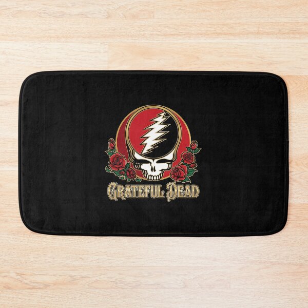 Item preview, Grateful Dead Lightning Skull Roses Badge designed and sold by HouzOfStyles.