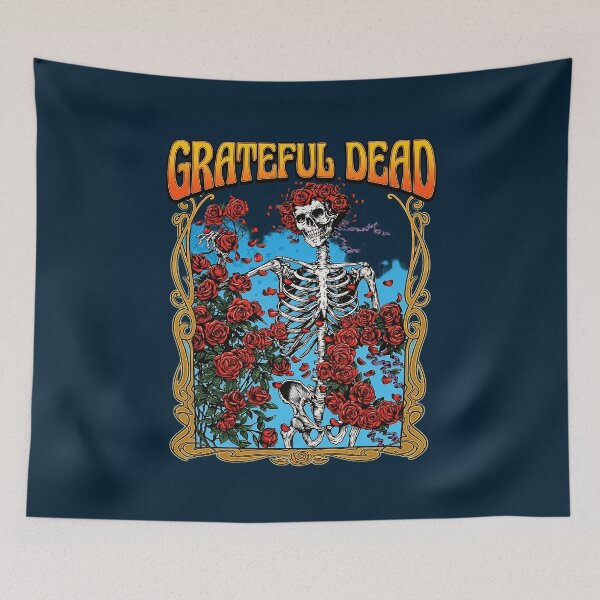 Item preview, Grateful Dead Rose Skeleton Poster designed and sold by HouzOfStyles.