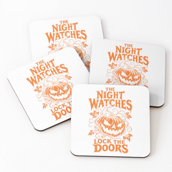 Item preview, The Night Watches Lock The Doors Spooky Pumpkin Jack O Lantern Halloween Graphic designed and sold by JapanAnimeSH2.