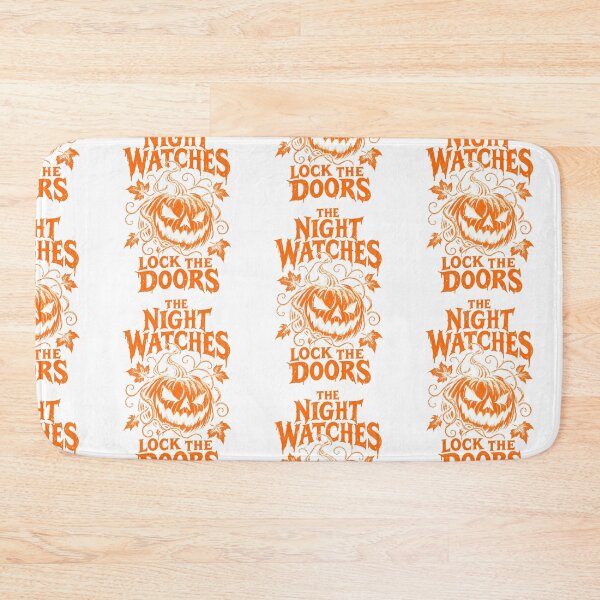 Item preview, The Night Watches Lock The Doors Spooky Pumpkin Jack O Lantern Halloween Graphic designed and sold by JapanAnimeSH2.