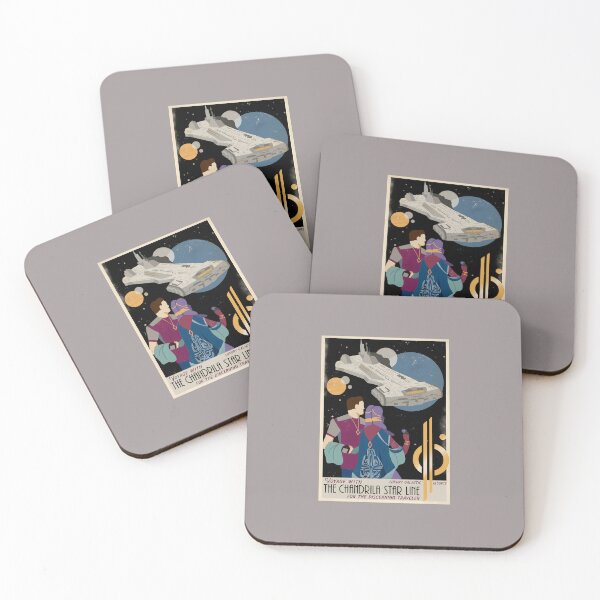 Item preview, Chandrila Star Line Vintage Voyage Poster-6 designed and sold by SvenBentmann.