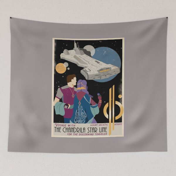Item preview, Chandrila Star Line Vintage Voyage Poster-6 designed and sold by SvenBentmann.
