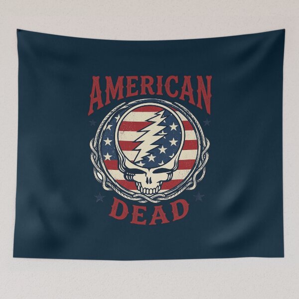 Item preview, American Dead Patriotic Skull Badge designed and sold by HouzOfStyles.