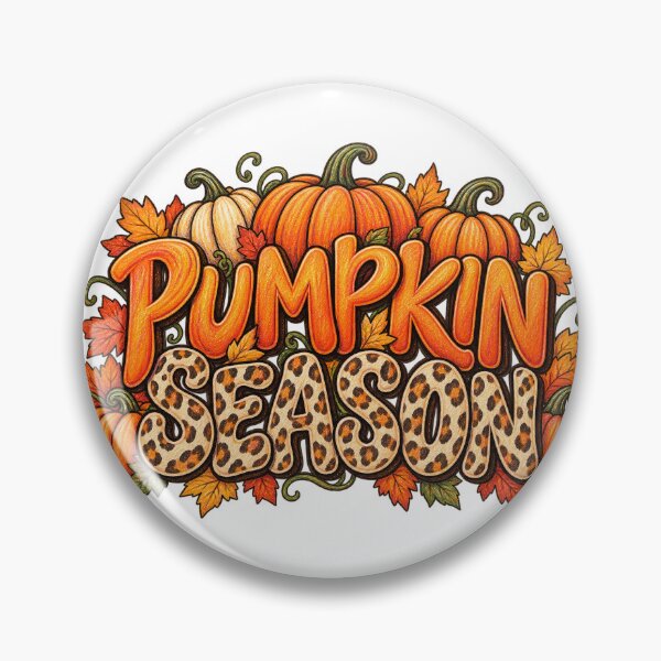 Item preview, Pumpkin Season Lettering with Leopard Print Details designed and sold by skyartdesign.