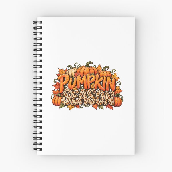 Item preview, Pumpkin Season Lettering with Leopard Print Details designed and sold by skyartdesign.